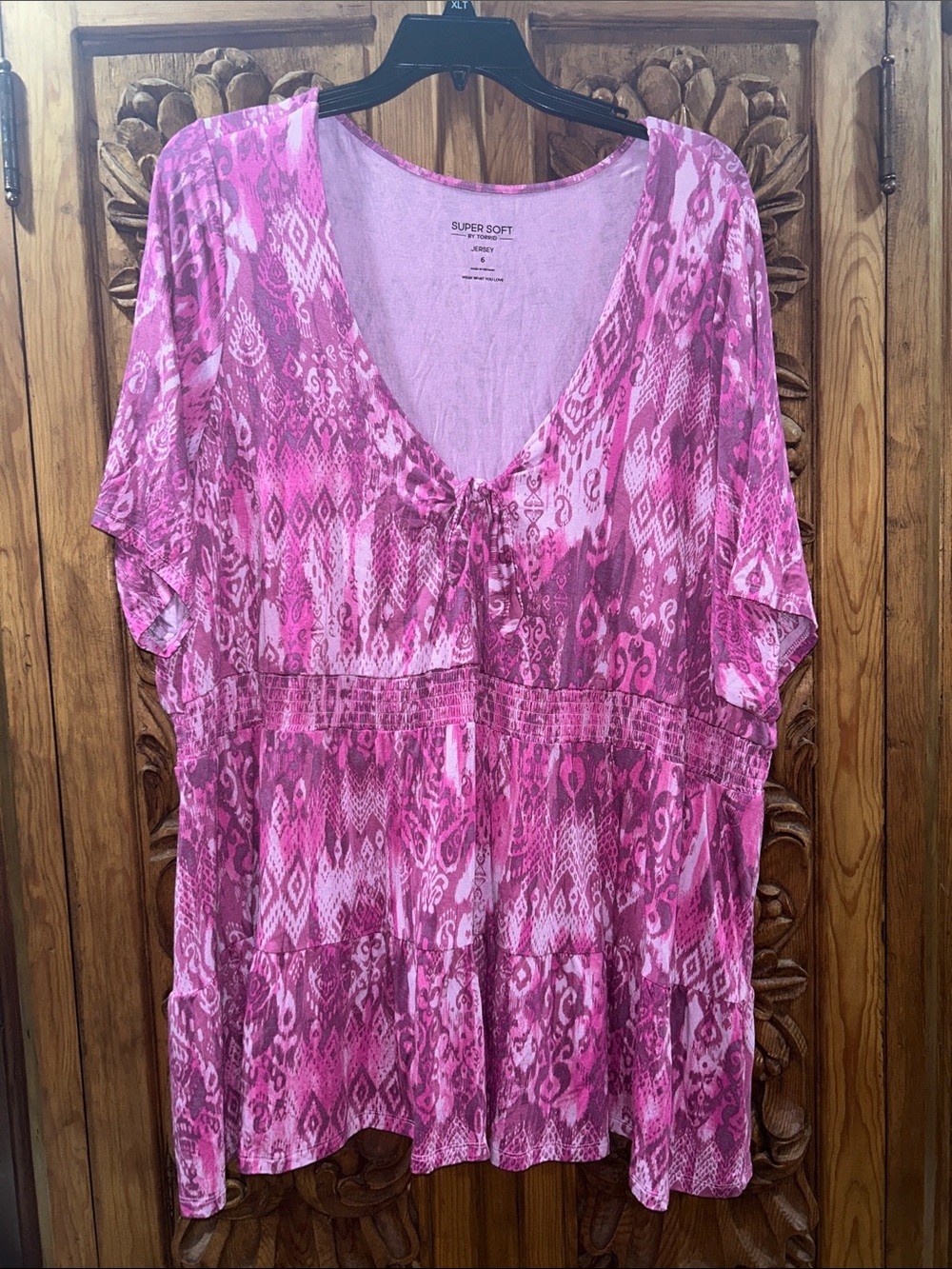 EUC torrid size 6X ladies super soft babydoll top